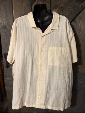 Madewell Easy StripeCotton Camp Shirt XXL